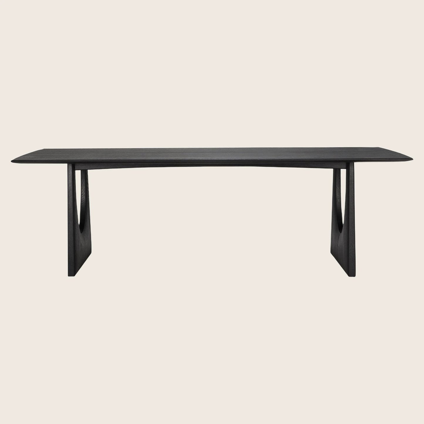 Oak Geometric Rectangular Dining Table