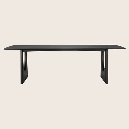 Oak Geometric Rectangular Dining Table
