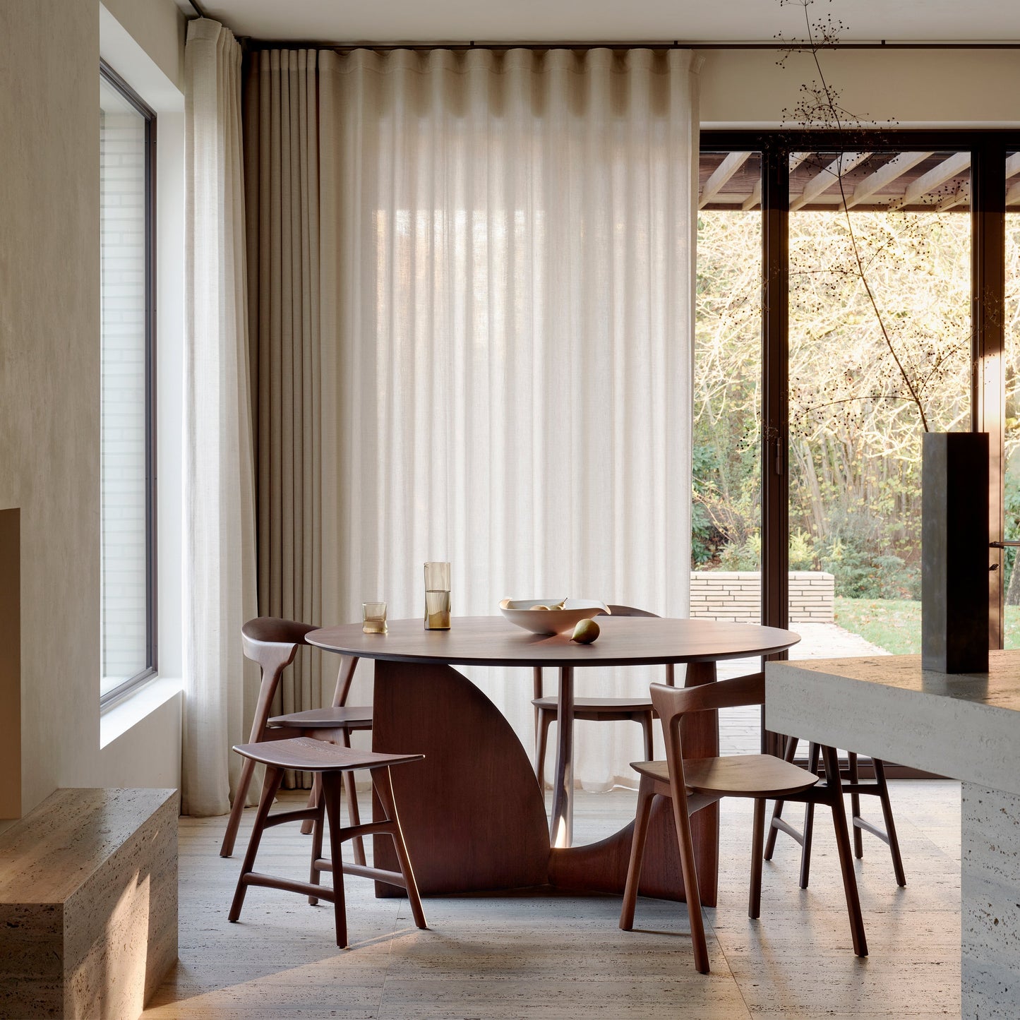 Geometric Round Dining Table