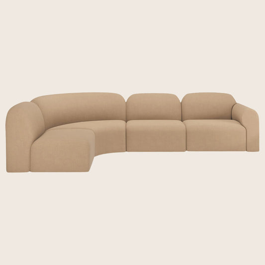 Bulky Modular 4-Piece Sectional