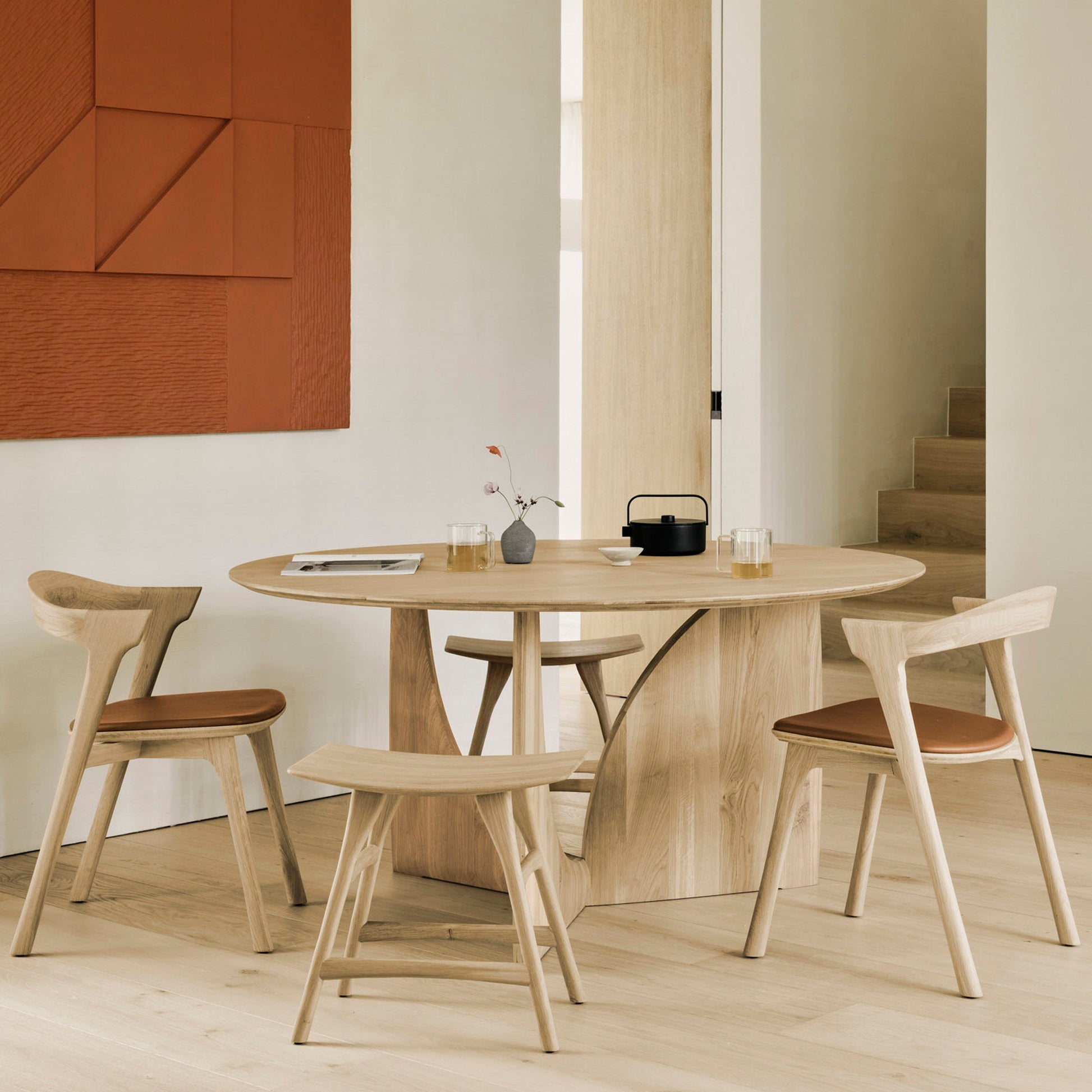 Geometric Round Dining Table