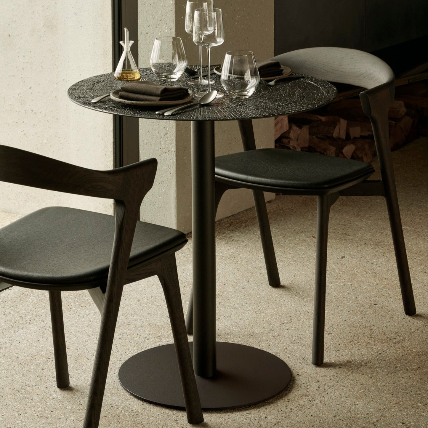 Leather Bok Side Chair