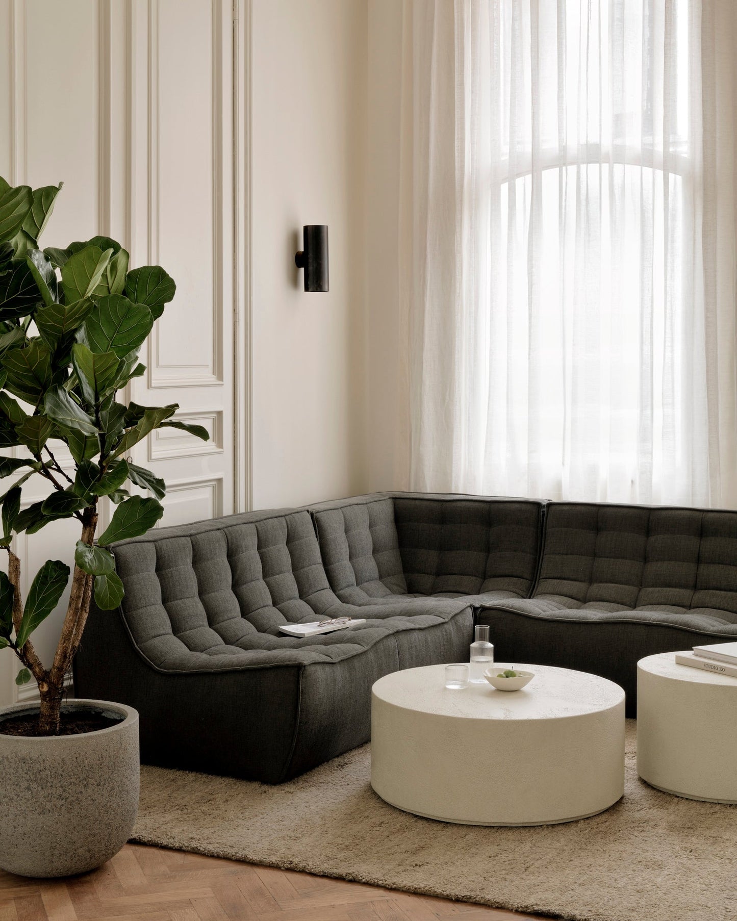 N701 Tufted Armless Sofa