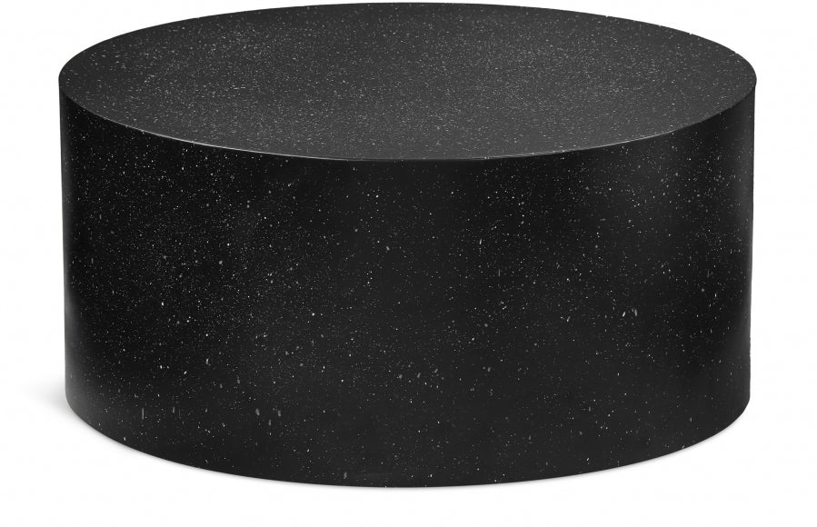 Terrazzo Terrazzo Pattern Iron Coffee Table - Black
