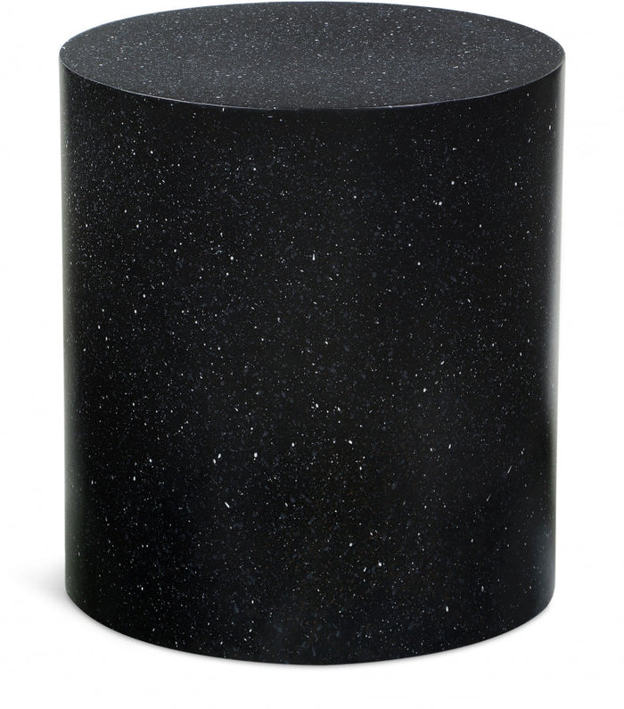 Terrazzo Terrazzo Pattern Iron End / Side Table - Black