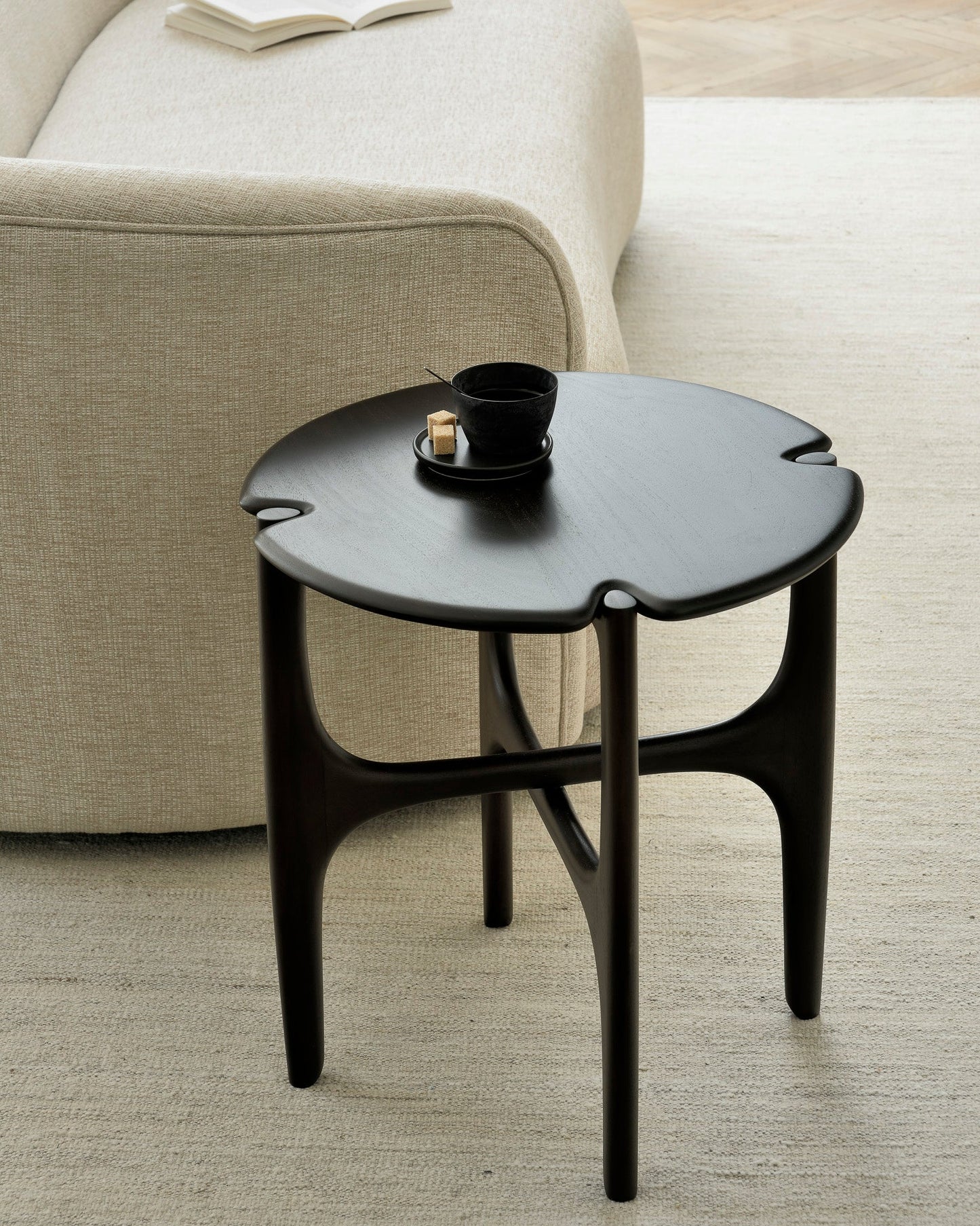 Mahogany Dark Brown PI Side Table