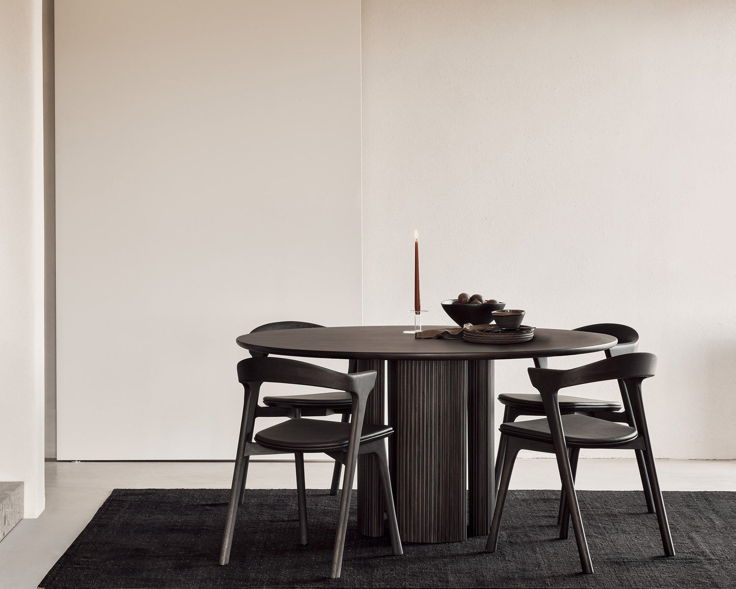 Dark Brown Roller Max Dining Table