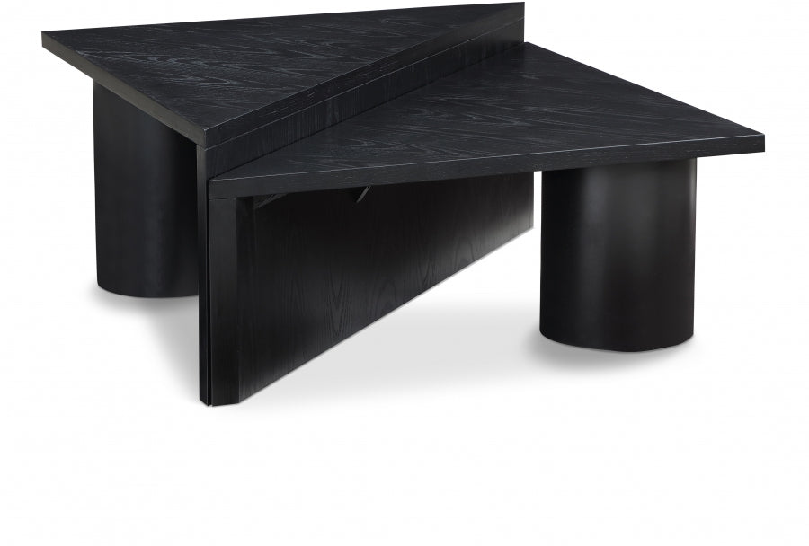 Pavillion Oak Veneer Coffee Table - Black