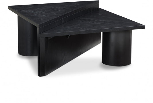 Pavillion Oak Veneer Coffee Table - Black