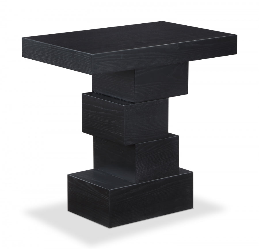 Westmount Ash Veneer End / Side Table - Black