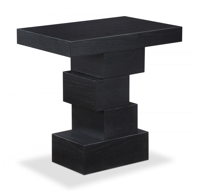 Westmount Ash Veneer End / Side Table - Black