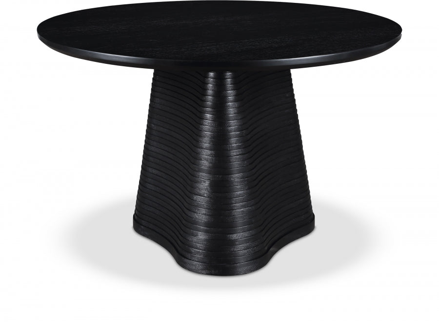 Bernada 48" Solid Wood And Oak Veneer Dining Table - Black