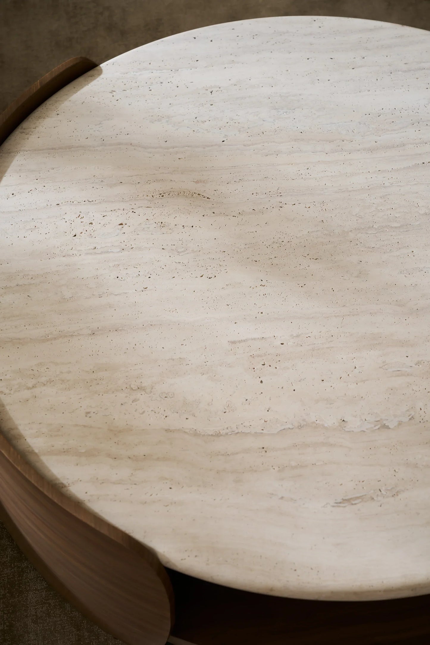 Fleur Open Cocktail Table W/Wood Shelf