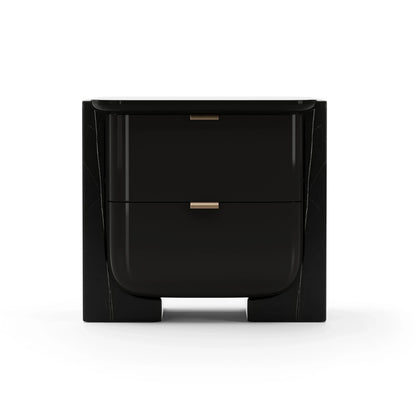 Overlap Small Nightstand Dark