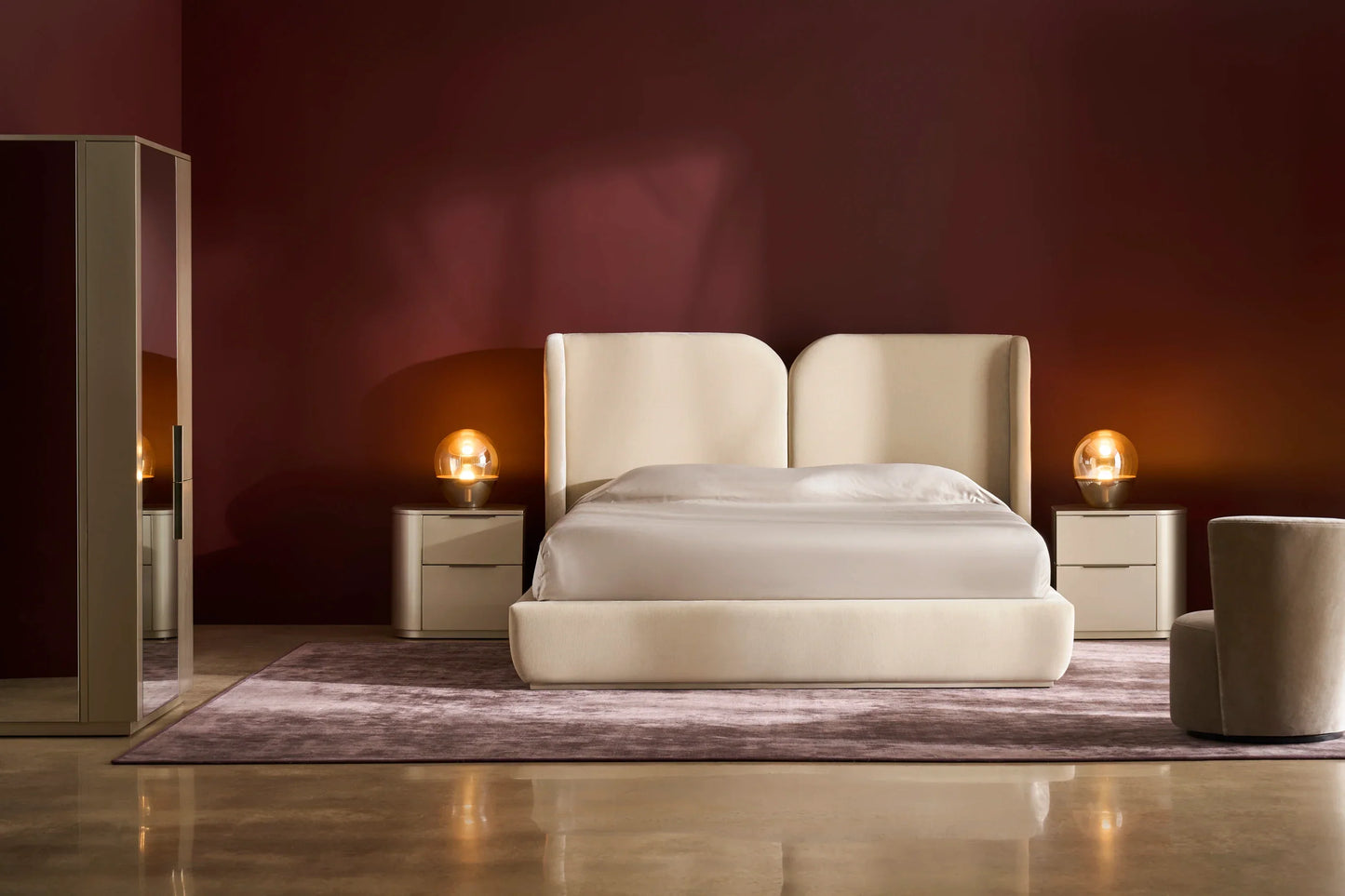 Oblique Left Nightstand