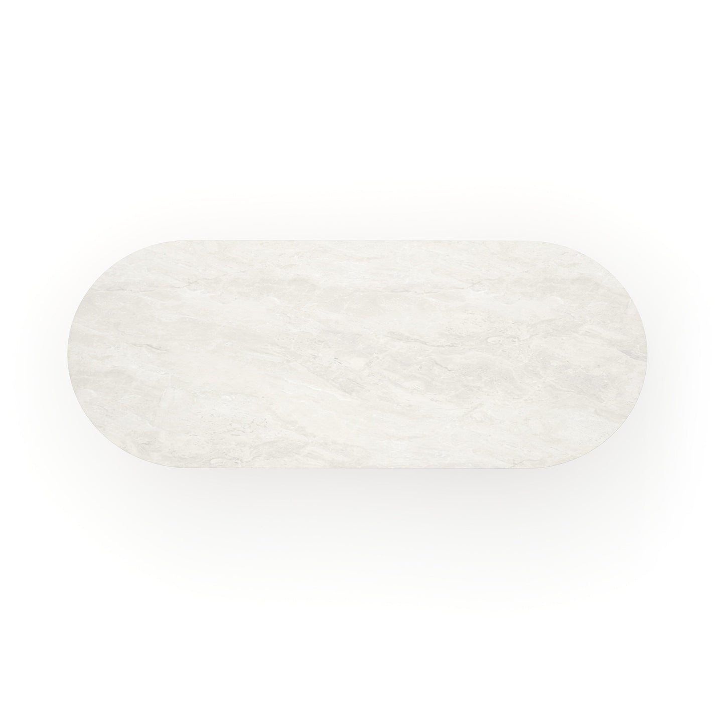 Rhythm  Oval Stone Top Dining Tbl
