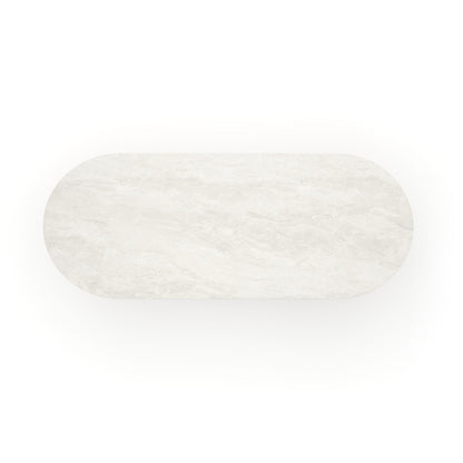 Rhythm  Oval Stone Top Dining Tbl