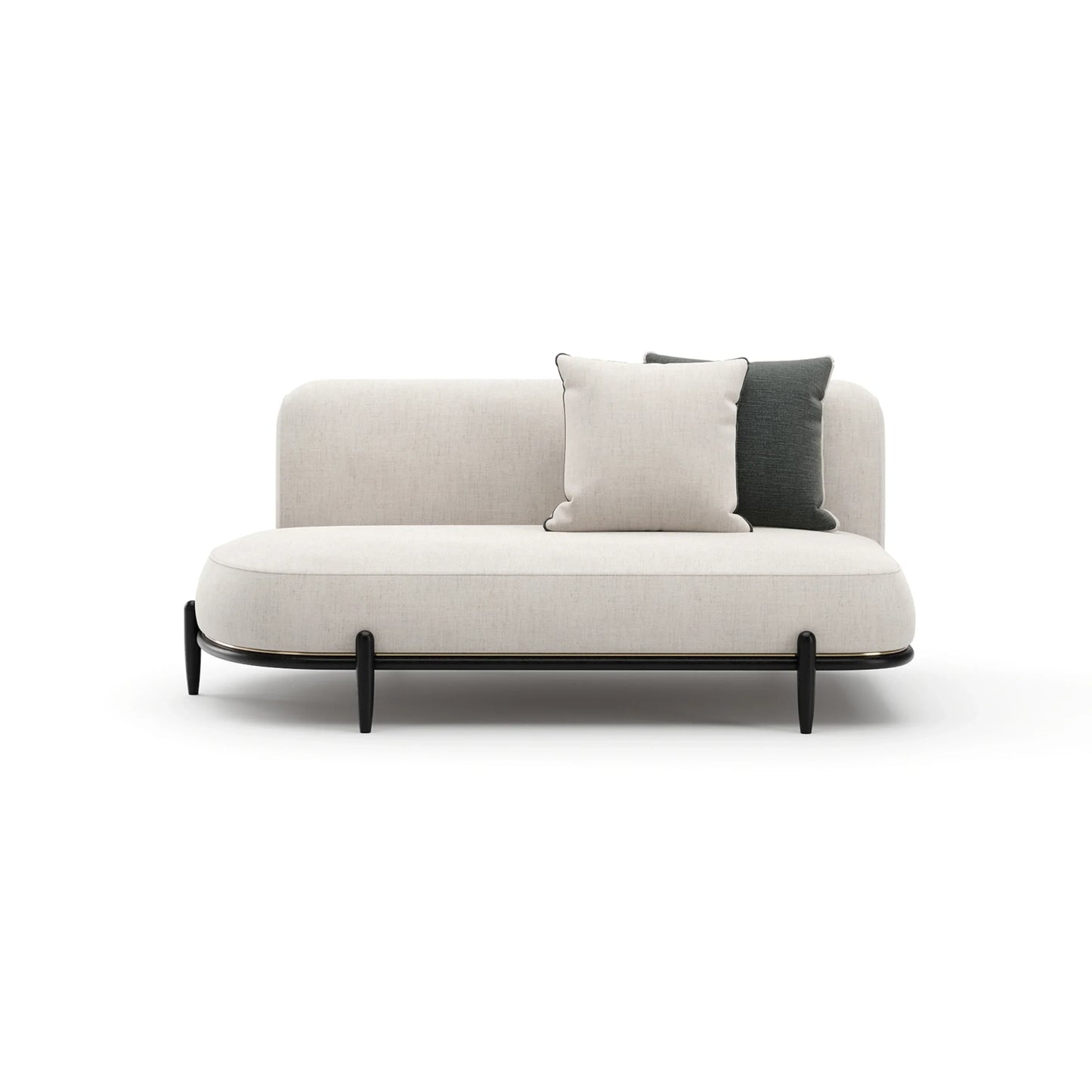 Madera Armless Laf Bumper - Oatmeal