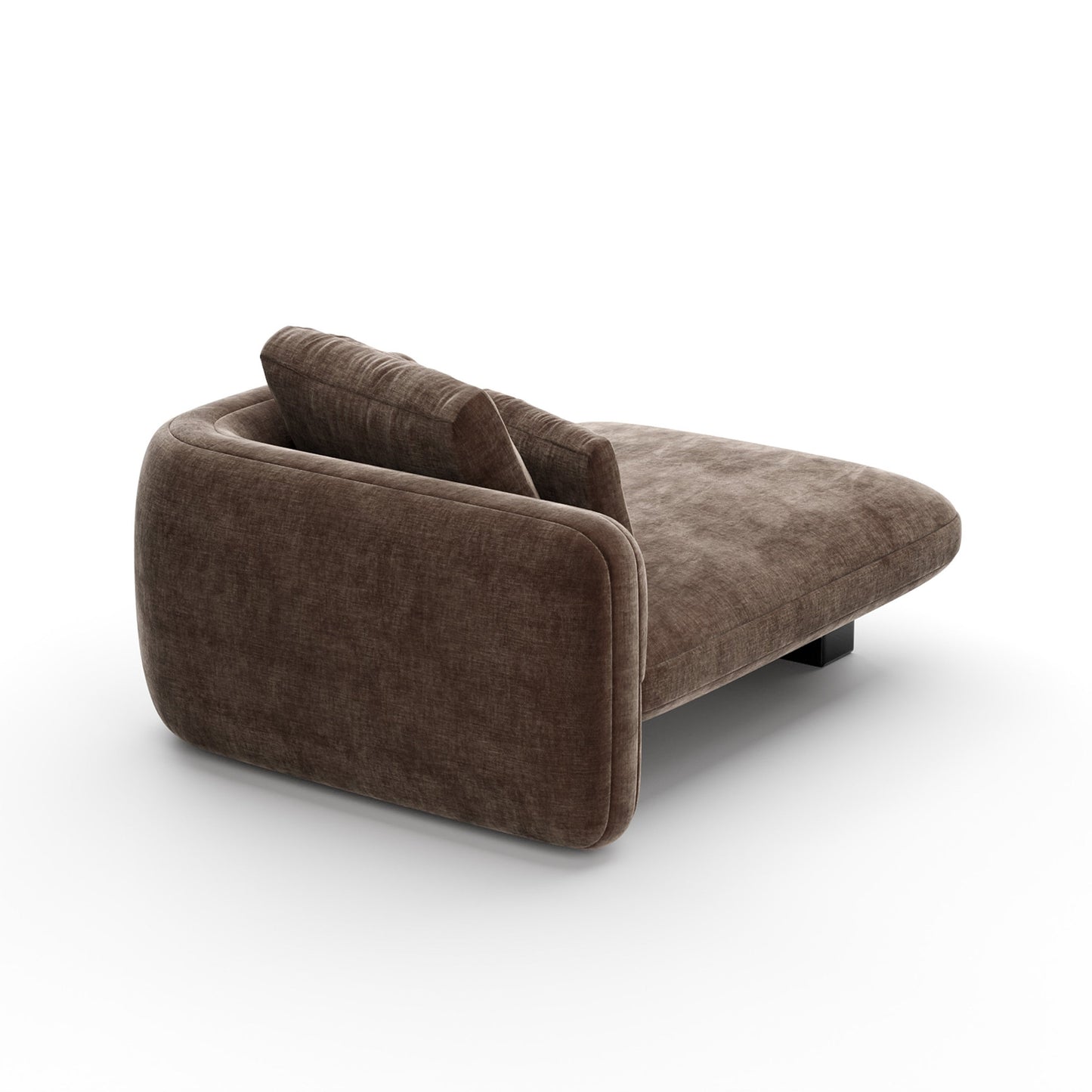 Overlap Laf Chaise Dark Taupe