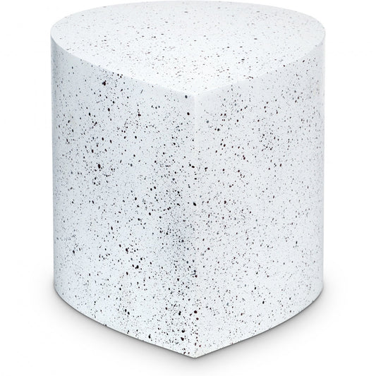 Petal Terrazzo Pattern Iron Coffee Table - White
