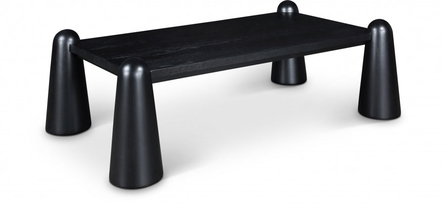 Wyndham Solid Wood And Oak Veneer Coffee Table - Black