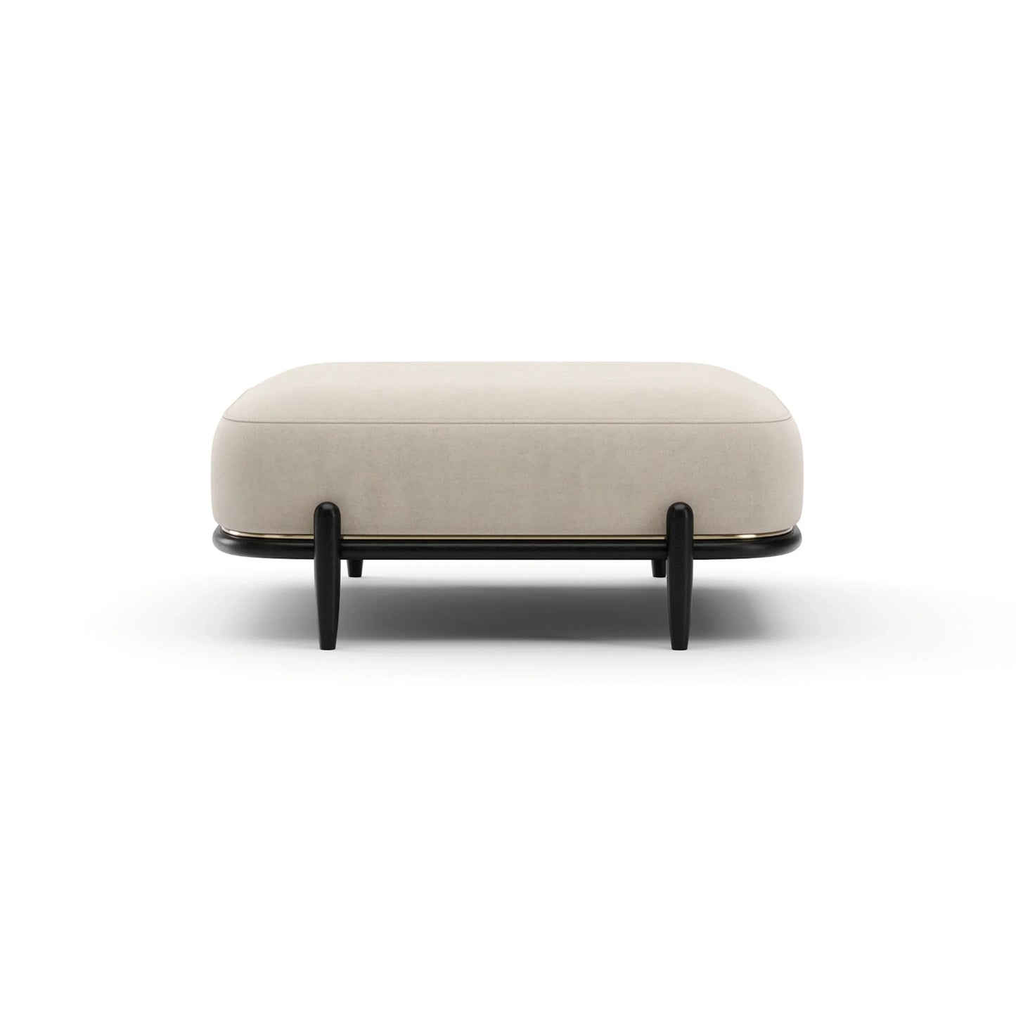 Madera Ottoman - Oatmeal