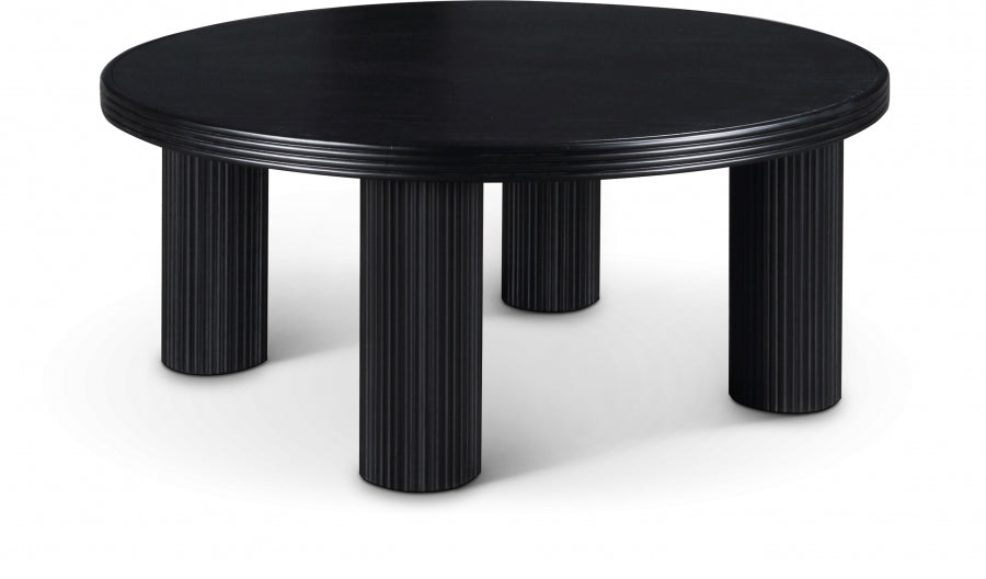 Hayden Solid Wood And Oak Veneer Coffee Table - Black