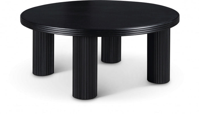 Hayden Solid Wood And Oak Veneer Coffee Table - Black
