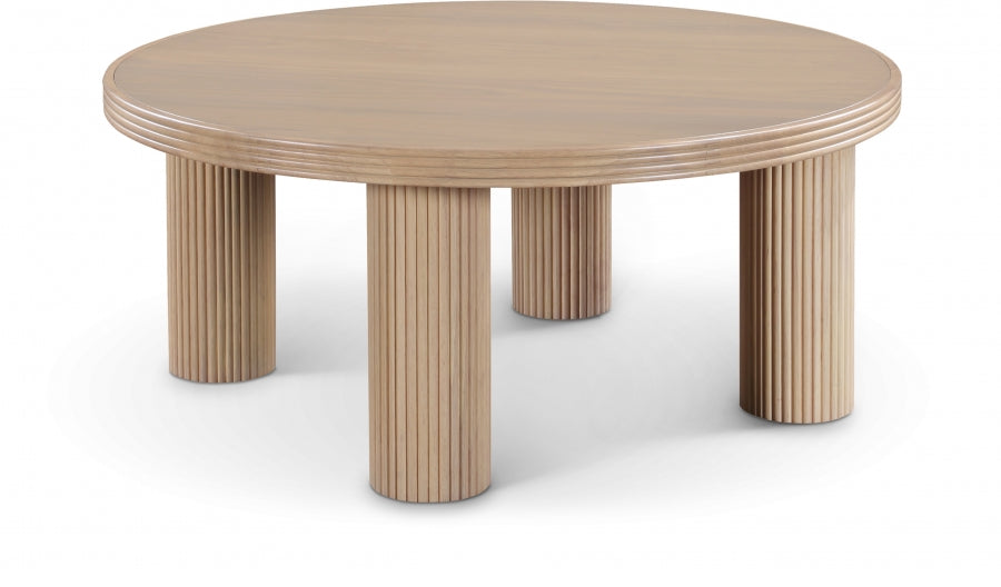 Hayden Solid Wood And Oak Veneer Coffee Table - Natural