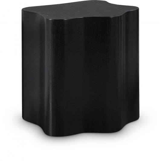 Zaire Solid Wood And Veneer End / Side Table - Black
