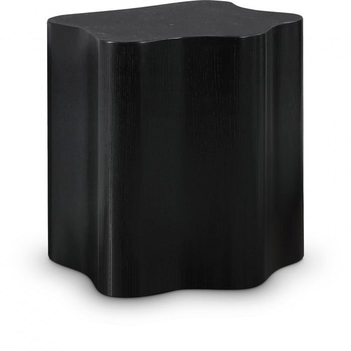 Zaire Solid Wood And Veneer End / Side Table - Black