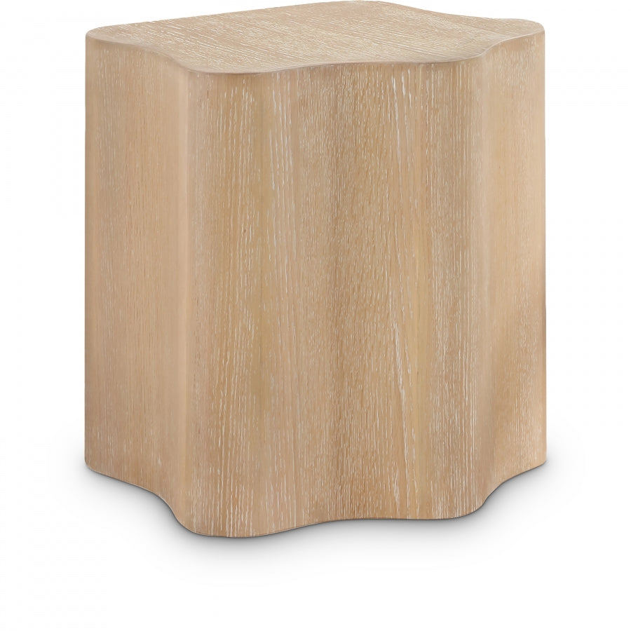 Zaire Solid Wood And Veneer End / Side Table - Natural