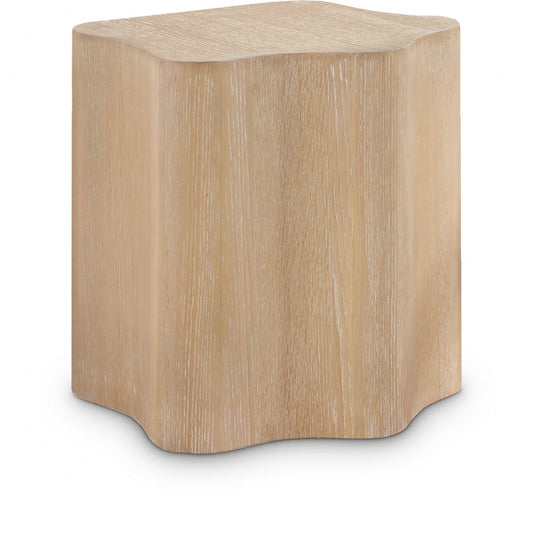 Zaire Solid Wood And Veneer End / Side Table - Natural