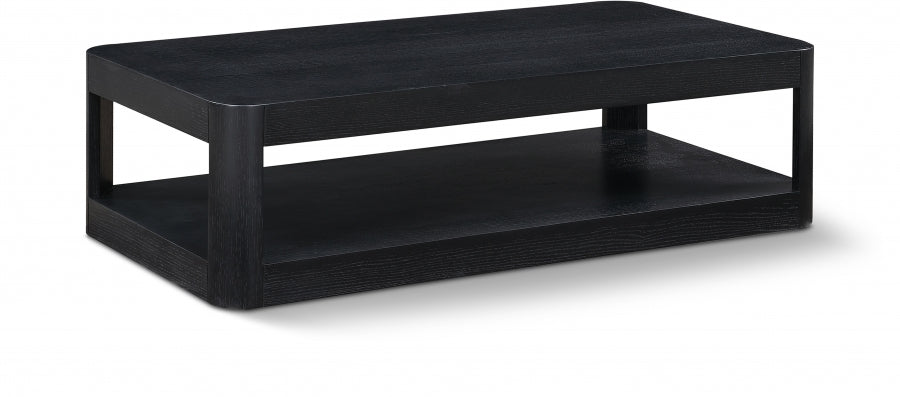 Reeves Solid Wood And Veneer Coffee Table - Black