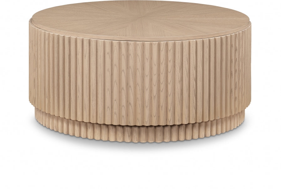 Ronin Solid Wood And Oak Veneer Coffee Table - Natural
