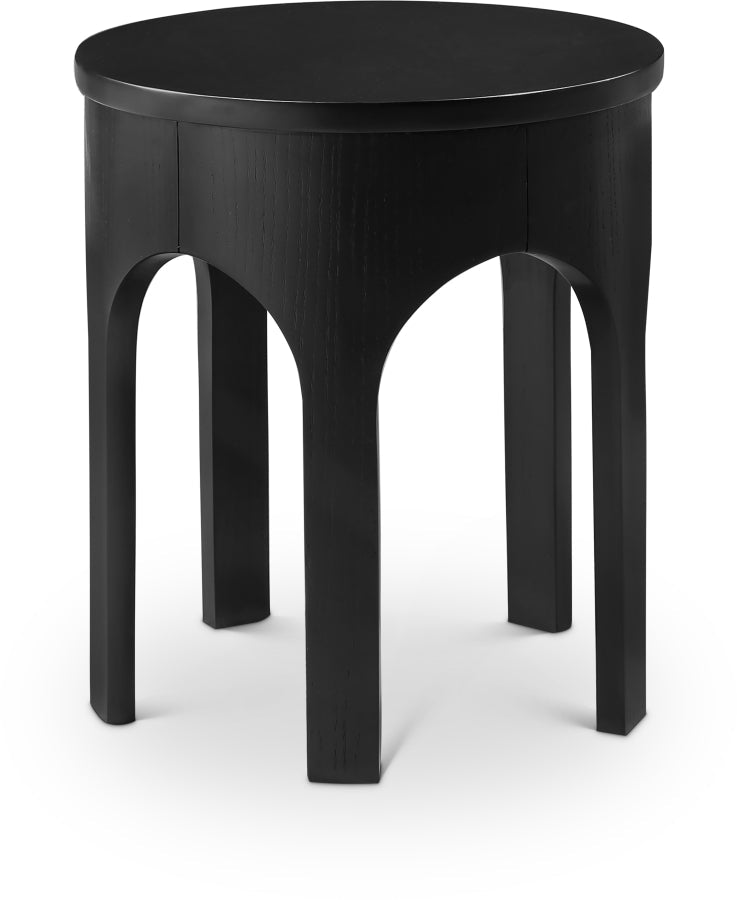 Westfield Solid Wood And Oak Veneer End / Side Table - Black