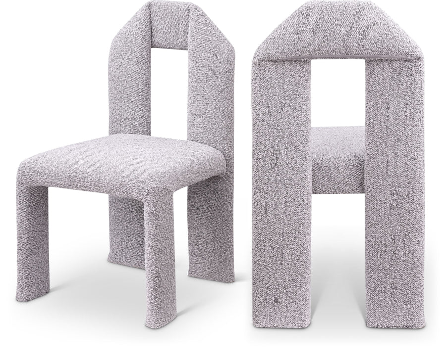 Bennett Boucle Fabric Upholstered Dining Chair - Taupe