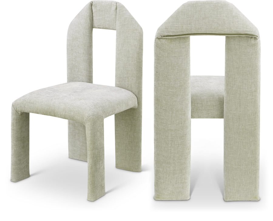 Bennett Chenille Fabric Upholstered Dining Chair - Mint