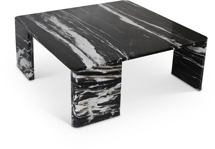 Livorno Genuine Marble Coffee Table - Black