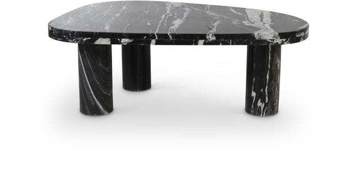 Messina Genuine Marble Coffee Table - Black