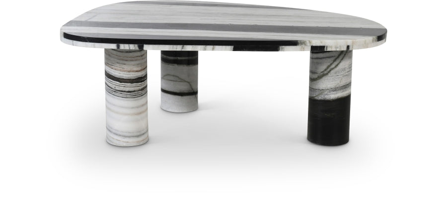 Messina Genuine Marble Coffee Table - Panda