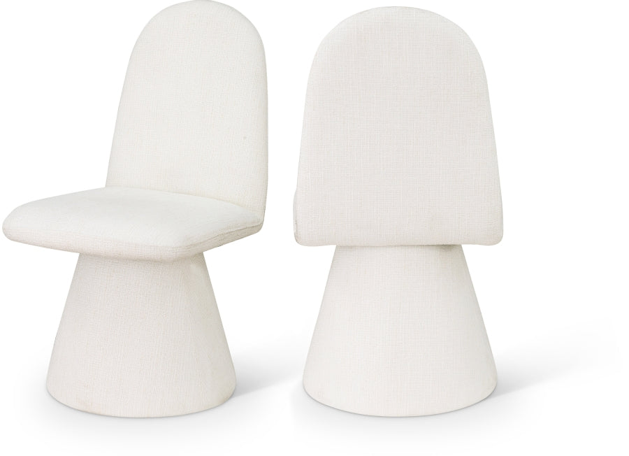 Renuar Fabric Upholstered Dining Chair - Cream