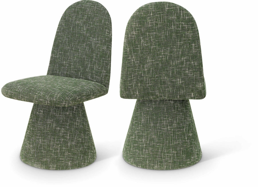 Renuar Fabric Upholstered Dining Chair - Green