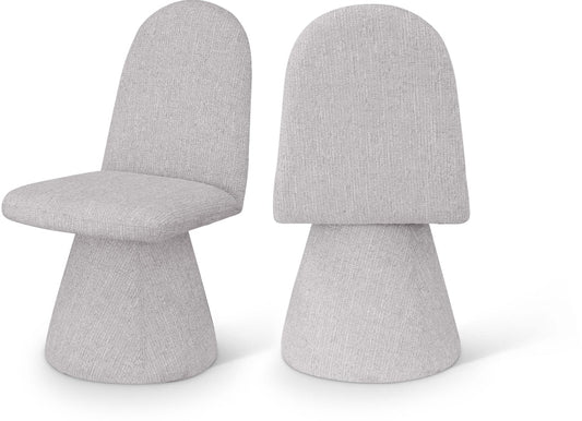 Renuar Fabric Upholstered Dining Chair - Grey
