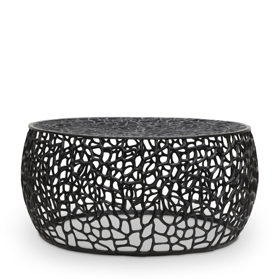 Priya Aluminum Coffee Table - Black