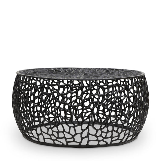 Priya Aluminum Coffee Table - Black