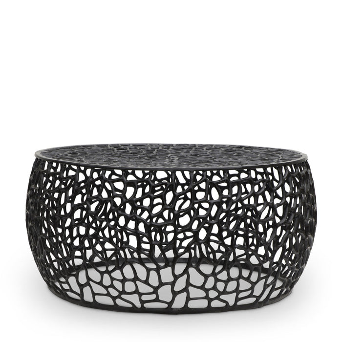 Priya Aluminum Coffee Table - Black