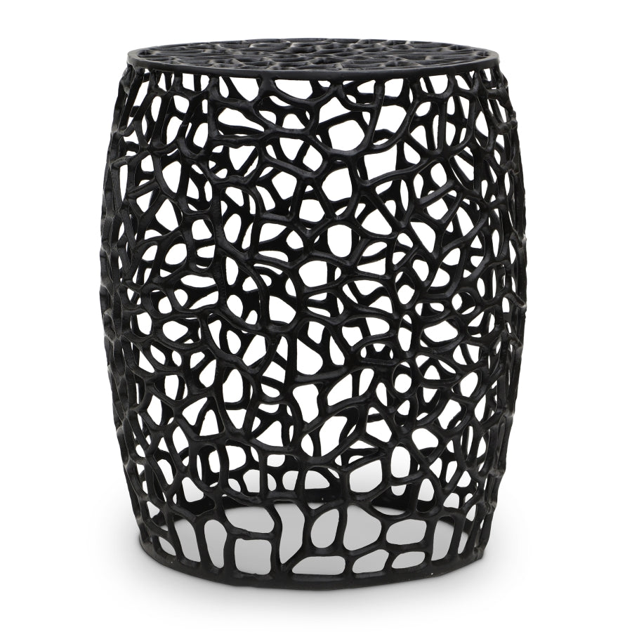 Priya Aluminum End Table - Black