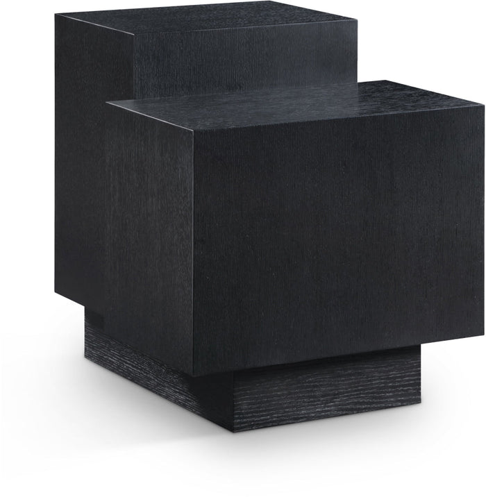 Mateo Oak Veneer End / Side Table - Black