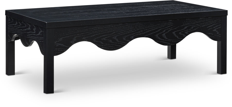 Fiora Oak Veneer Coffee Table - Black
